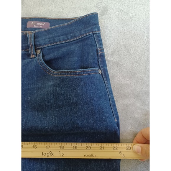 Gloria‎ Vanderbilt Amanda Bootcut Jeans 18W Dark Wash Classic Casual Womens - Picture 7 of 13